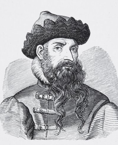 Johannes Gutenberg, from a 16th century engraving by English School